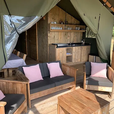 Luxury tent Safari Tent With A Beautiful View At Lot Sous Toile Montamel