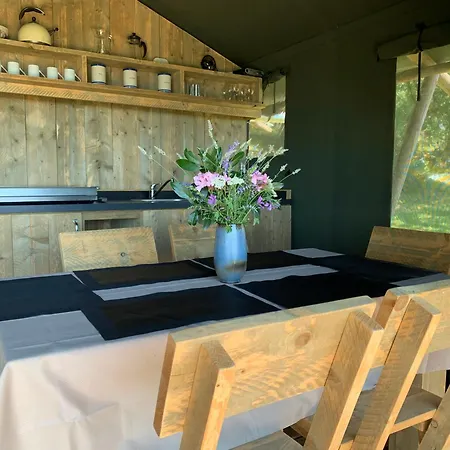 Safari Tent With A Beautiful View At Lot Sous Toile Luxury tent *